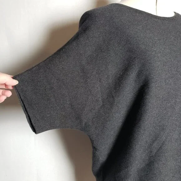 Quince Lightweight Organic Cotton Cashmere Link Stitch Dolman Sweater Size Large - Picture 4 of 11